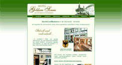 Desktop Screenshot of goldene-sonne.arnstadt.de