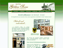 Tablet Screenshot of goldene-sonne.arnstadt.de